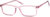 Angle view of Rectangle Glasses 125417 in Pink thumbnail