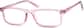 Angle view of Rectangle Glasses 125417 in Pink thumbnail