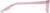 Side view of Rectangle Glasses 125417 in Pink thumbnail