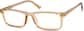 Angle view of Rectangle Glasses 125423 in Cream thumbnail
