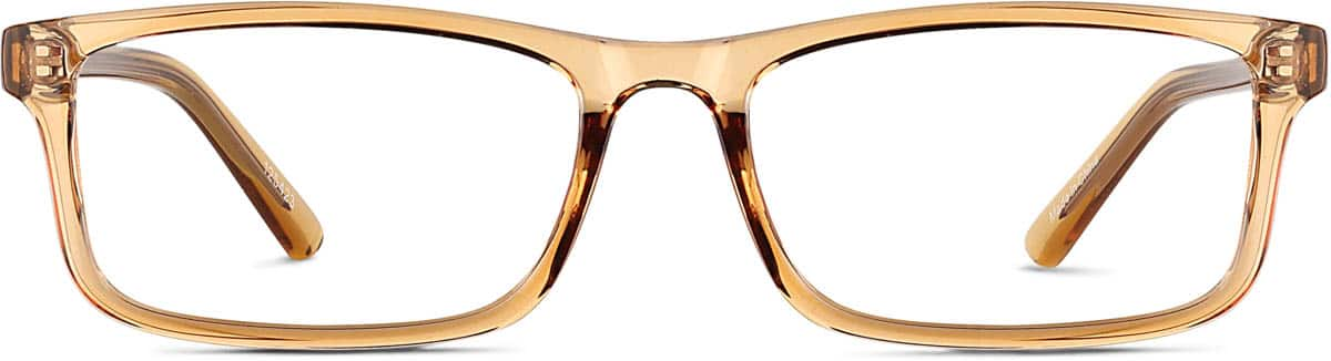 Front view of Rectangle Glasses 125423 in Cream