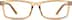 Rectangle Glasses 125423 in Cream