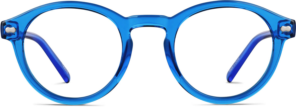 Blue Round Glasses