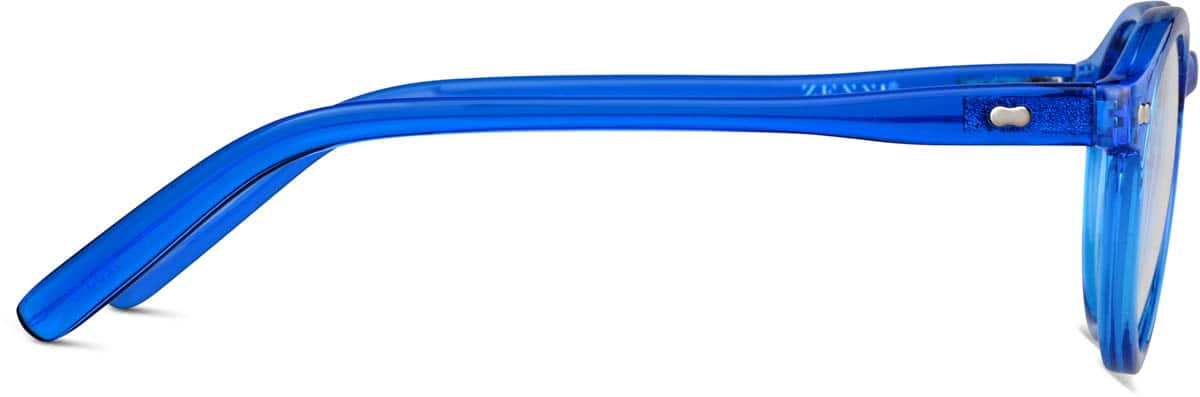 Side view of Round Glasses 125516 in Blue