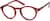 Angle view of Round Glasses 125518 in Red thumbnail