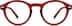 Round Glasses 125518 in Red