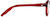 Side view of Round Glasses 125518 in Red thumbnail
