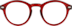 Round Glasses 125518 in Red