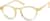 Angle view of Round Glasses 125522 in Yellow thumbnail