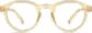 Front view of Round Glasses 125522 in Yellow thumbnail