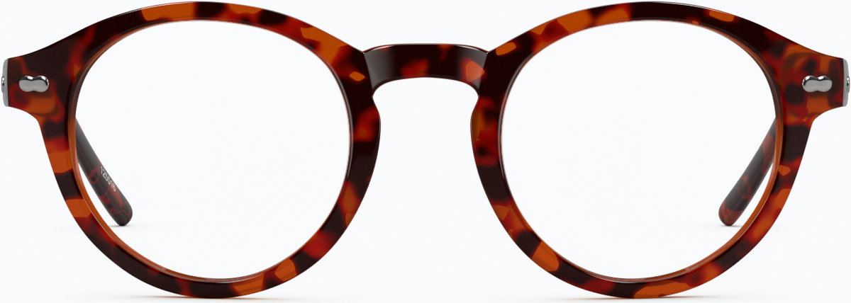 Front view of Round Glasses 125525 in Tortoiseshell thumbnail