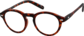 Angle view of Round Glasses 125525 in Tortoiseshell thumbnail