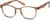 Angle view of Square Glasses 125615 in Brown thumbnail