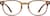 Front view of Square Glasses 125615 in Brown thumbnail