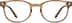 Square Glasses 125615 in Brown