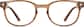 Front view of Square Glasses 125615 in Brown thumbnail