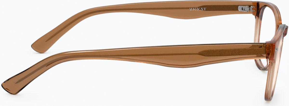 Side view of Square Glasses 125615 in Brown thumbnail