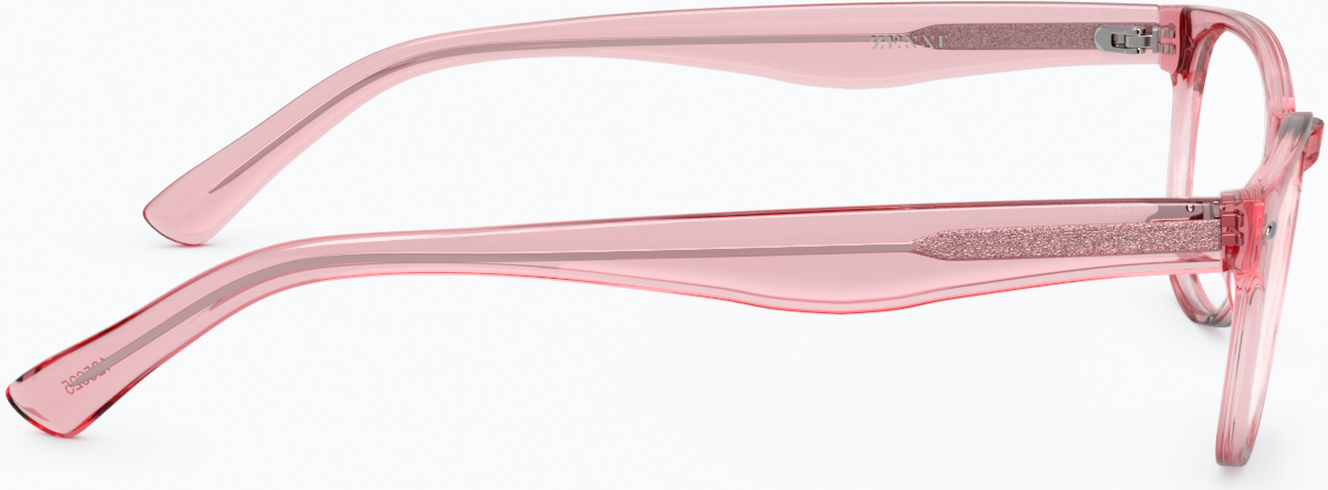 Side view of Square Glasses 125619 in Pink thumbnail