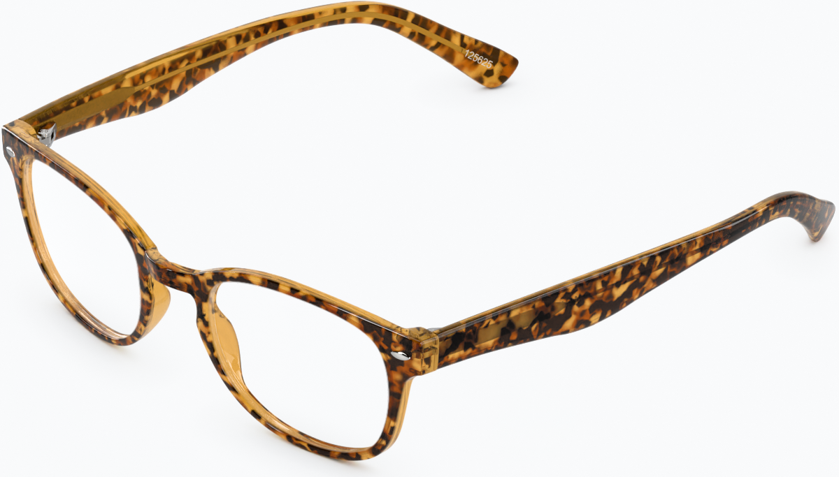 Angle view of Square Glasses 125625 in Tortoiseshell thumbnail