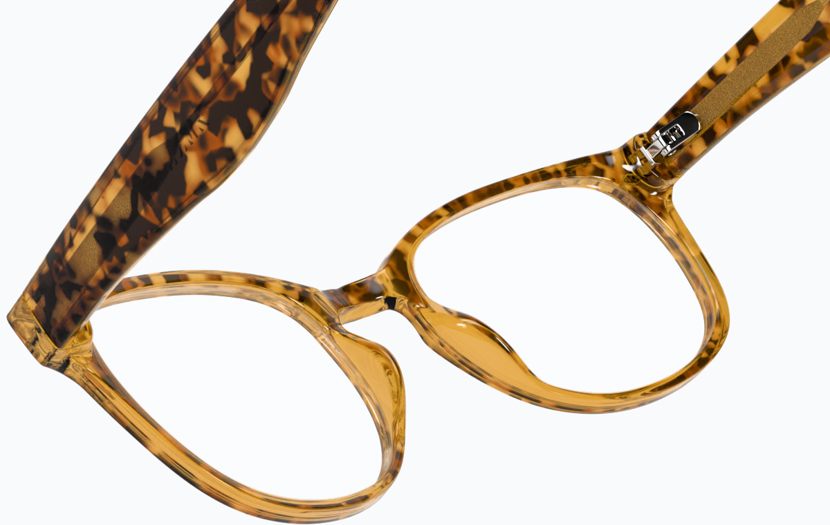 See-through view of Square Glasses 125625 in Tortoiseshell thumbnail