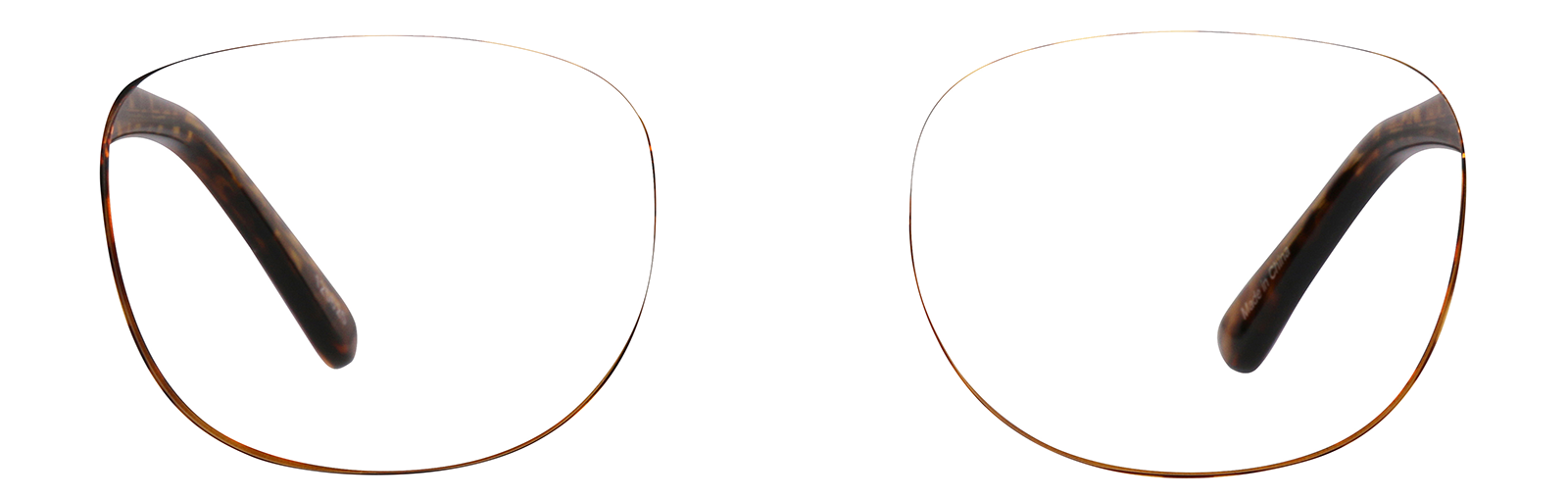 最先端 Tortoiseshell Square Glasses #125625 | Zenni Optical パーツ