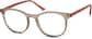 Angle view of Round Glasses 125715 in Latte thumbnail