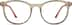 Round Glasses 125715 in Latte