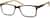 Angle view of Rectangle Glasses 125815 in Brown thumbnail