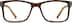 Rectangle Glasses 125815 in Brown