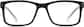 Front view of Rectangle Glasses 125821 in Black/White thumbnail