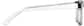 Side view of Rectangle Glasses 125821 in Black/White thumbnail
