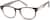 Angle view of Oval Glasses 125915 in Brown thumbnail