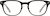 Front view of Oval Glasses 125915 in Brown thumbnail