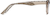 Side view of Oval Glasses 125915 in Brown thumbnail
