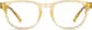 Front view of Square Glasses 125922 in Sunflower thumbnail