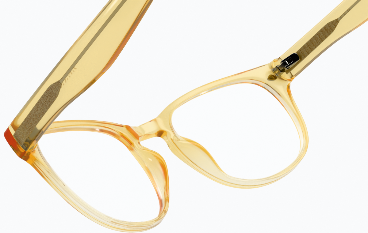 See-through view of Square Glasses 125922 in Sunflower thumbnail