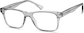 Angle view of Rectangle Glasses 126012 in Mist thumbnail