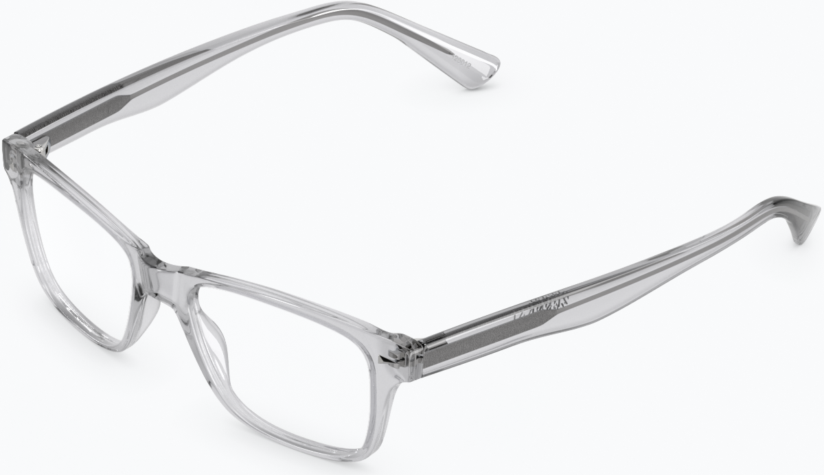 Angle view of Rectangle Glasses 126012 in Mist thumbnail