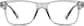Front view of Rectangle Glasses 126012 in Mist thumbnail