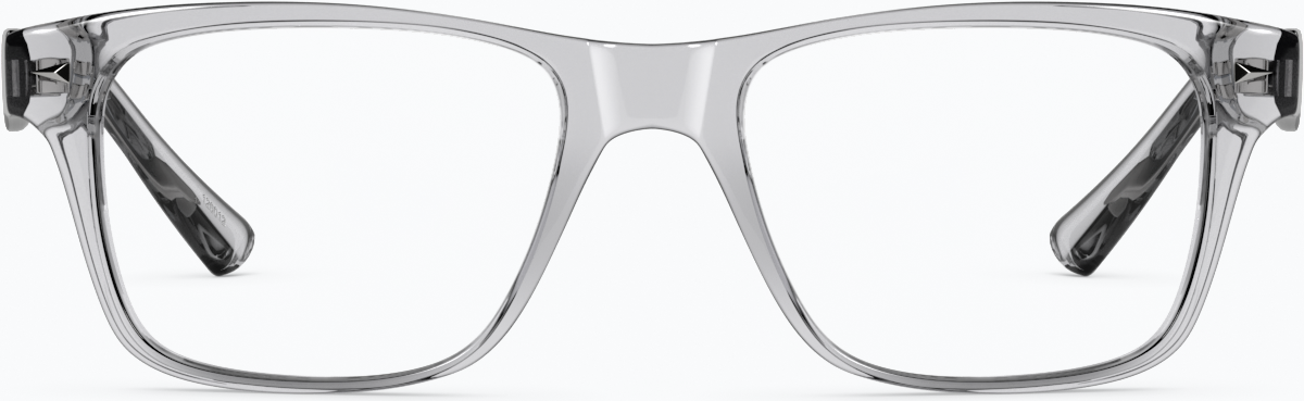 Front view of Rectangle Glasses 126012 in Mist thumbnail