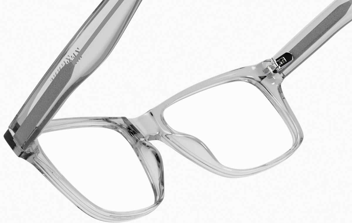 See-through view of Rectangle Glasses 126012 in Mist thumbnail