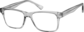 Angle view of Rectangle Glasses 126012 in Mist thumbnail
