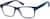 Angle view of Square Glasses 126016 in Midnight blue thumbnail