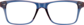 Front view of Rectangle Glasses 126016 in Blue/Pink thumbnail