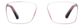 Front view of Rectangle Glasses 126016 in Blue/Pink thumbnail