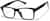 Angle view of Rectangle Glasses 126021 in Black thumbnail