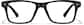 Front view of Rectangle Glasses 126021 in Black thumbnail
