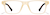 Front view of Rectangle Glasses 126022 in Yellow thumbnail