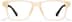 Rectangle Glasses 126022 in Yellow
