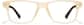 Front view of Rectangle Glasses 126022 in Yellow thumbnail